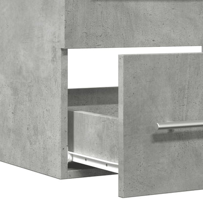 Concrete Grey Engineered Wood Sink Cabinet 60x38.5x48 cm