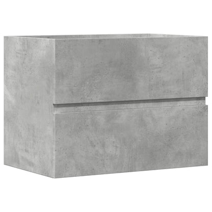 Concrete Grey Engineered Wood Bathroom Cabinet 60x38.5x45 cm