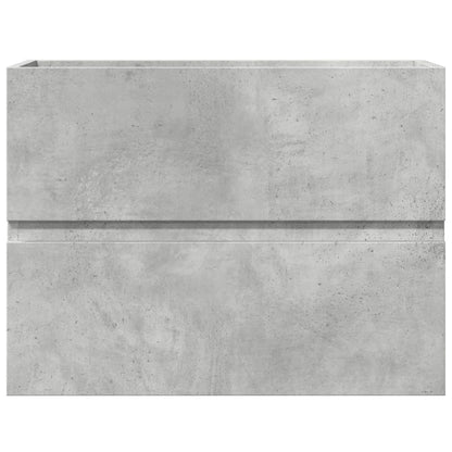 Concrete Grey Engineered Wood Bathroom Cabinet 60x38.5x45 cm