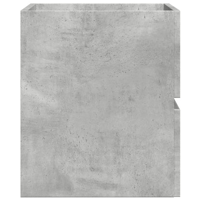 Concrete Grey Engineered Wood Bathroom Cabinet 60x38.5x45 cm