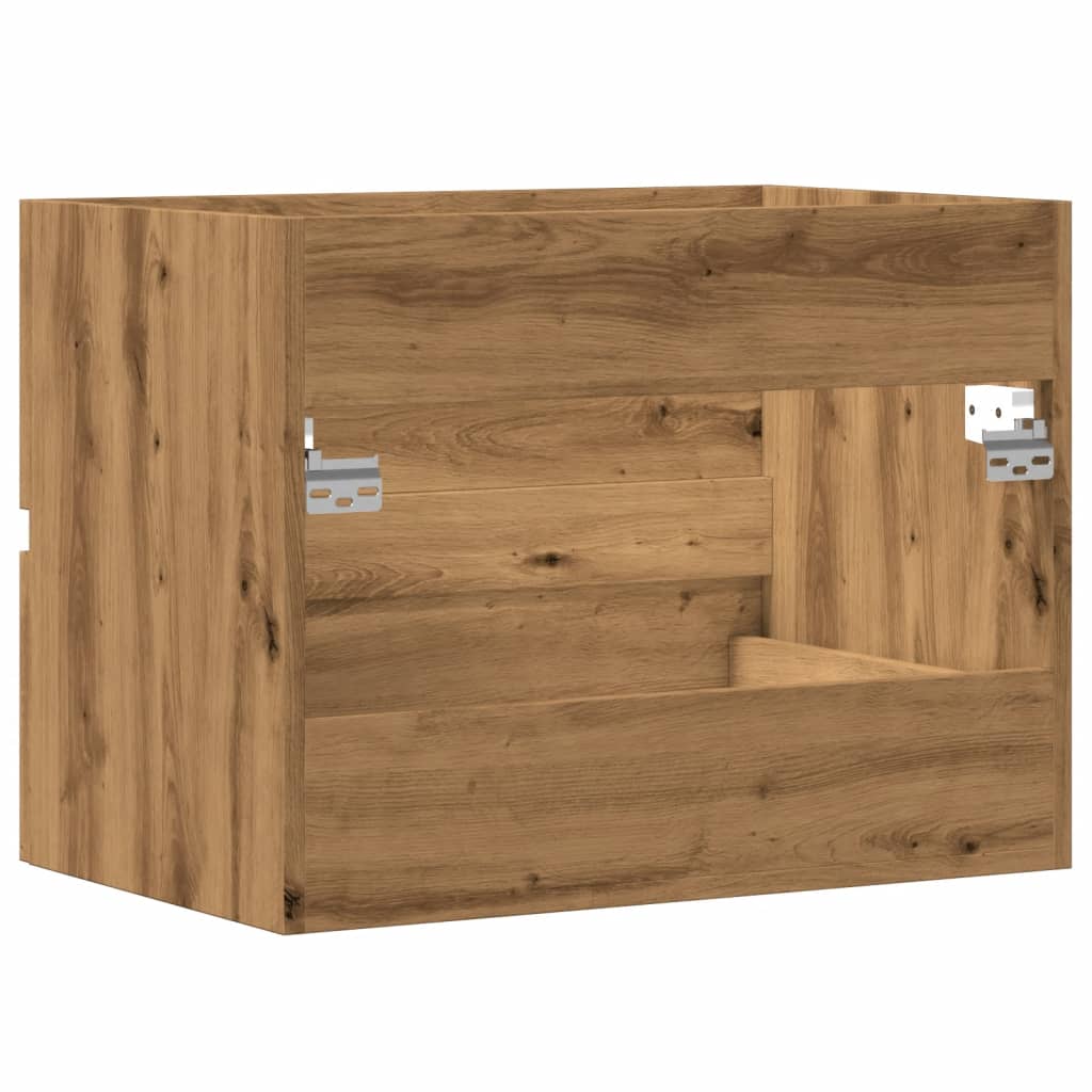 Artisan Oak Bathroom Cabinet, 60x38.5x45 cm, Engineered Wood