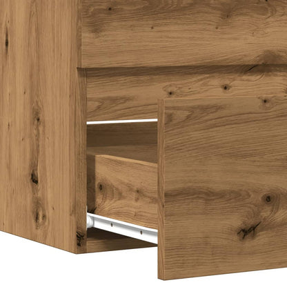 Artisan Oak Bathroom Cabinet, 60x38.5x45 cm, Engineered Wood
