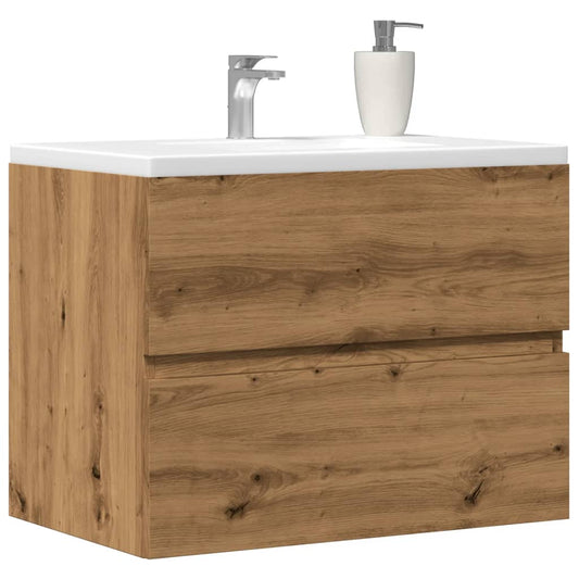 Artisan Oak Bathroom Cabinet, 60x38.5x45 cm, Engineered Wood