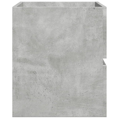Concrete Grey Engineered Wood Bathroom Cabinet - 80x38.5x45 cm