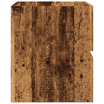 Rustic Bathroom Hanging Cabinet 80x38.5x45 cm - Aged Engineered Wood