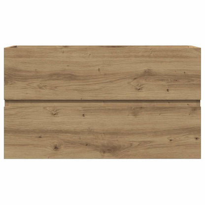 Artisan Oak Bathroom Hanging Cabinet, Engineered Wood, 80x38.5x45 cm