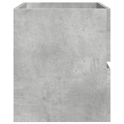 Compact Concrete Grey Sink Cabinet - Durable Engineered Wood 100cm