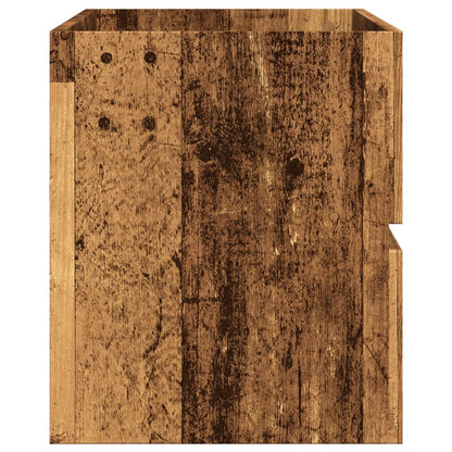 Rustic Sink Cabinet, Old Wood Finish, 100x38.5x45 cm, Engineered Wood