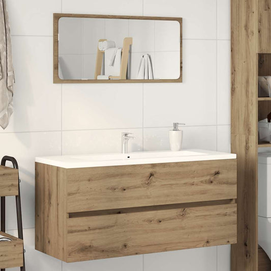 Artisan Oak Sink Cabinet 100x38.5x45 cm - Engineered Wood Beauty