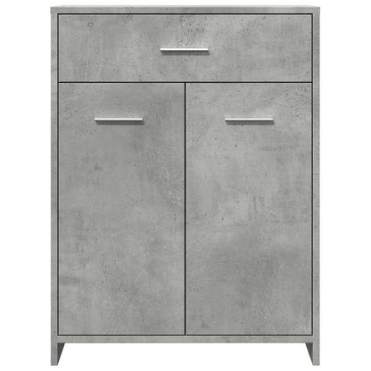 Concrete Grey Bathroom Cabinet, 60x33x80 cm - Engineered Wood