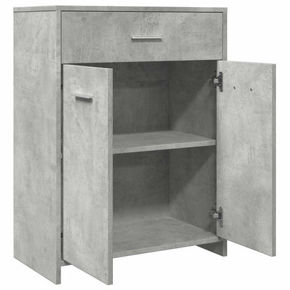 Concrete Grey Bathroom Cabinet, 60x33x80 cm - Engineered Wood
