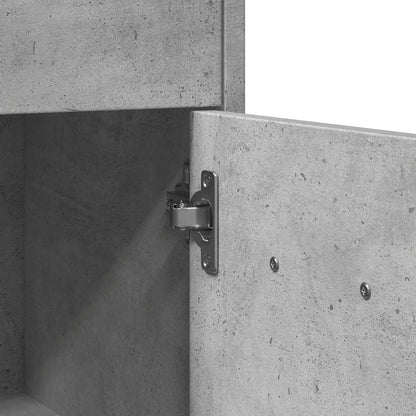 Concrete Grey Bathroom Cabinet, 60x33x80 cm - Engineered Wood