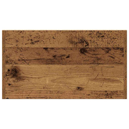 Rustic Bathroom Cabinet, Old Wood Finish, 60x33x80 cm