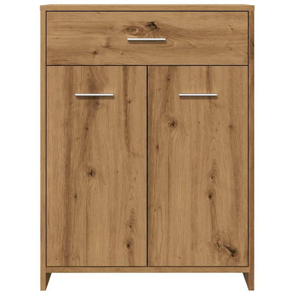 Artisan Oak Bathroom Cabinet 60x33x80 cm - Engineered Wood Elegance
