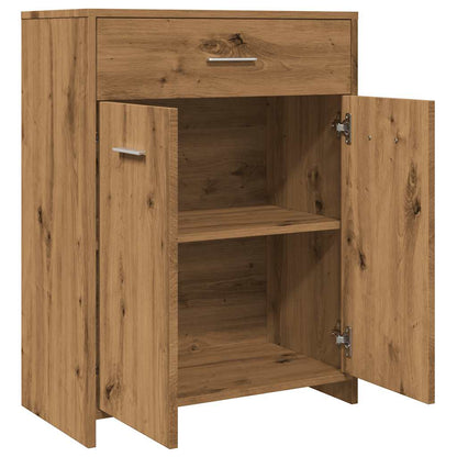 Artisan Oak Bathroom Cabinet 60x33x80 cm - Engineered Wood Elegance