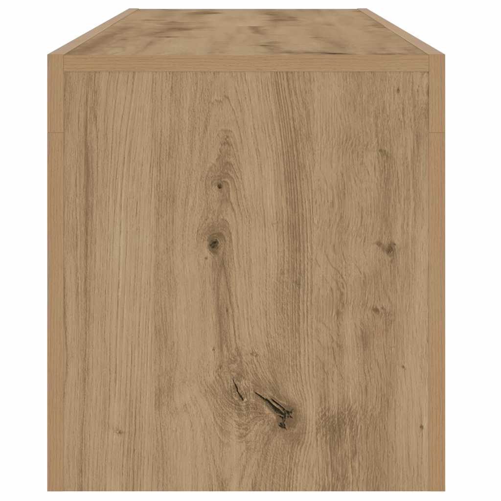 TV Cabinet with LED Lights Artisan Oak 140x36.5x40 cm Engineered Wood