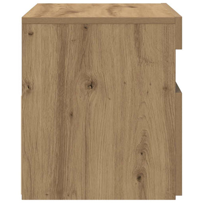 TV Cabinet with LED Lights Artisan Oak 60x35x40 cm Engineered Wood