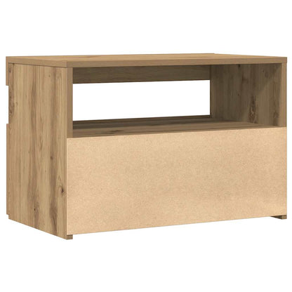 TV Cabinets with LED Lights 2 pcs Artisan Oak Engineered Wood