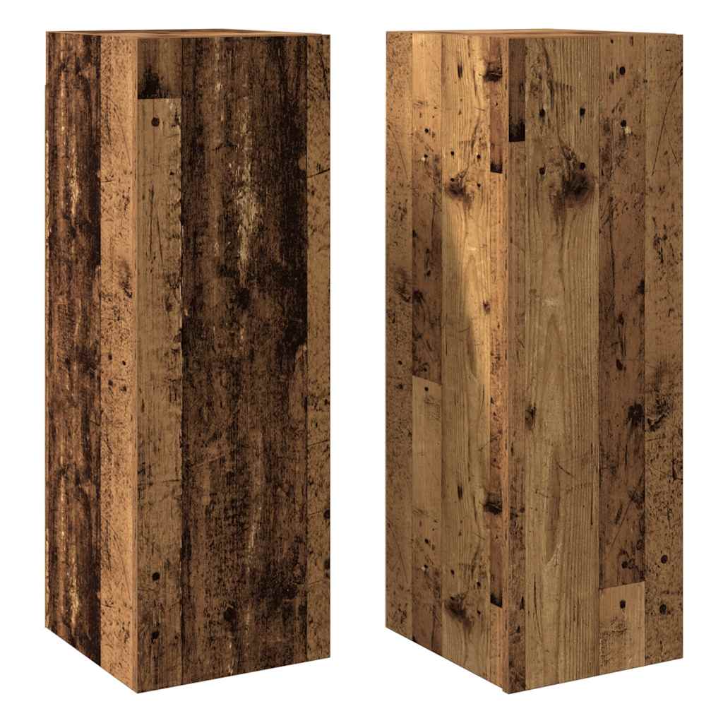 TV Cabinets 2 pcs Old Wood 30.5x30x90 cm Engineered Wood