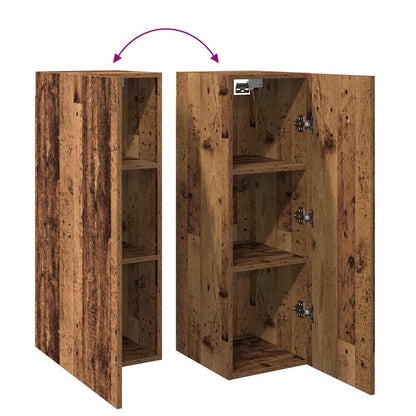 TV Cabinets 2 pcs Old Wood 30.5x30x90 cm Engineered Wood