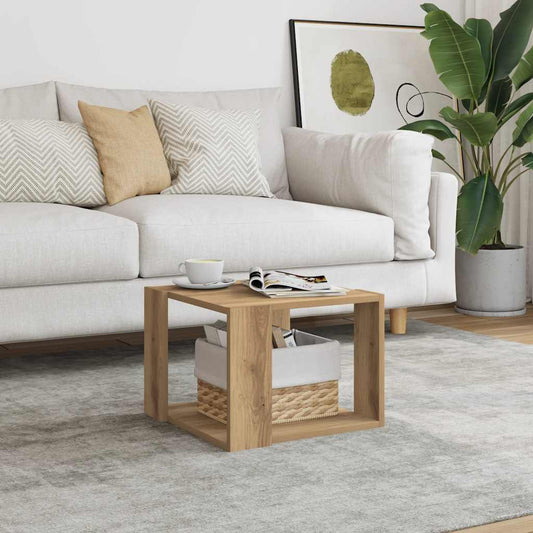 Coffee Table Artisan Oak 40x40x30 cm Engineered Wood