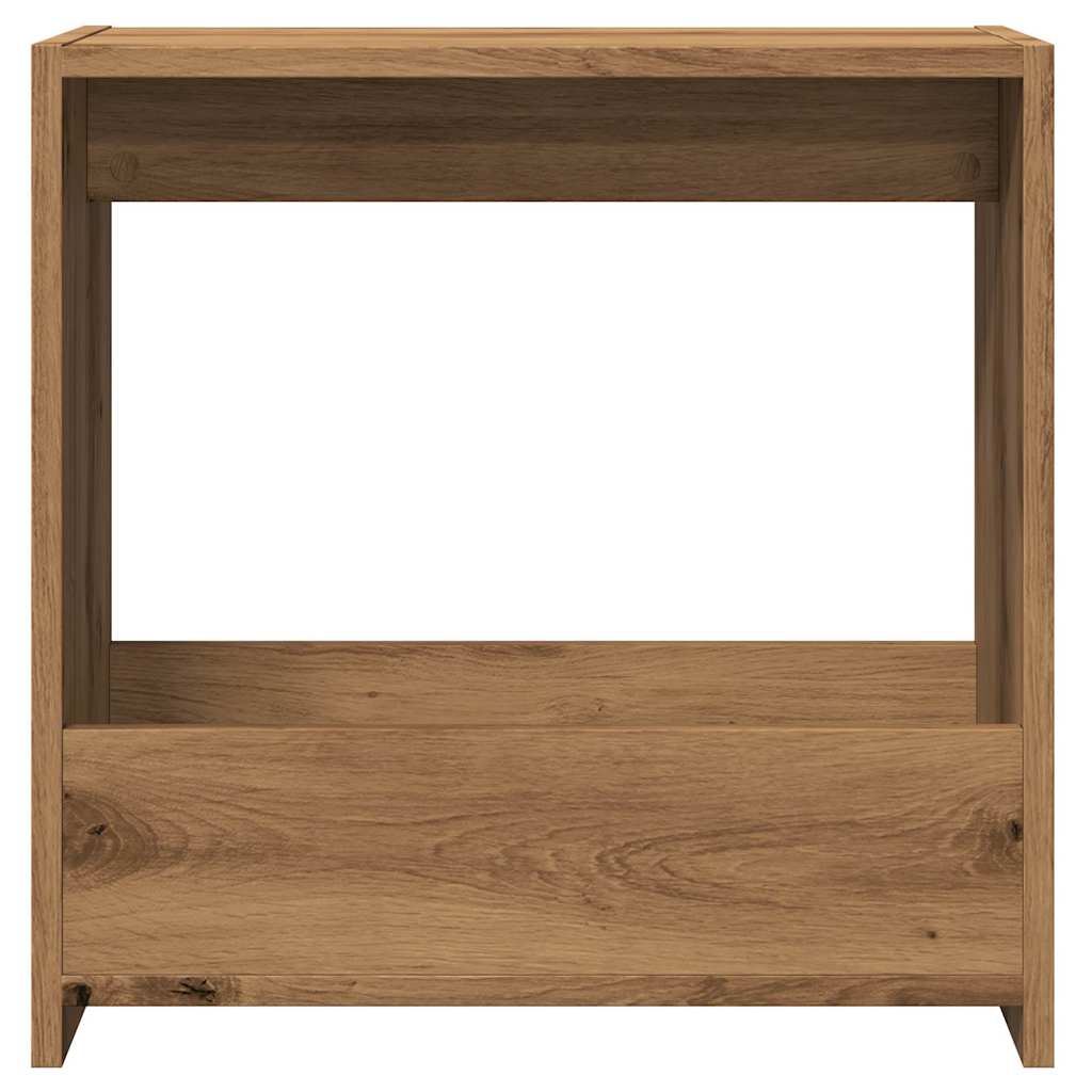 Artisan Oak Side Table 50x26x50 cm - Engineered Wood