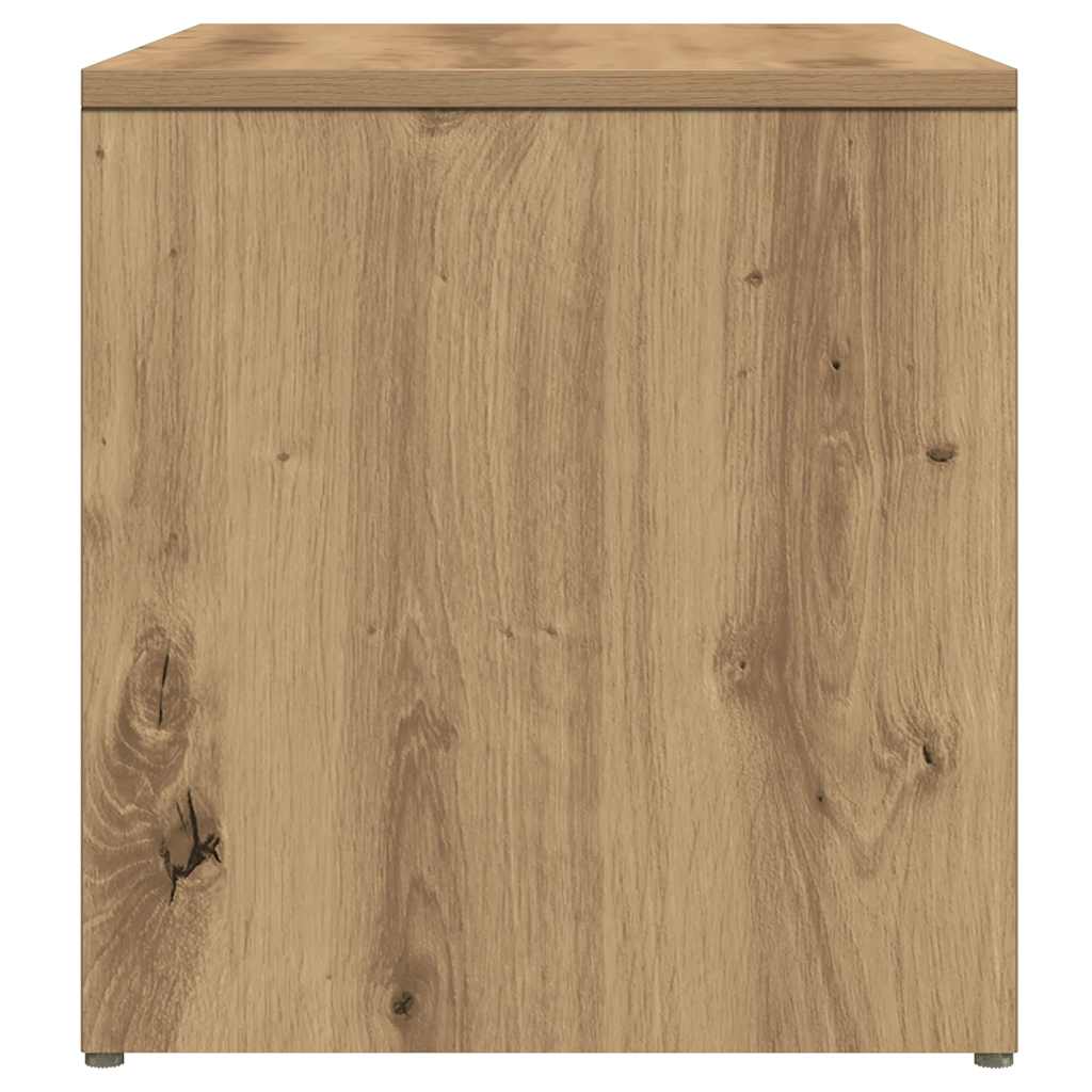 Artisan Oak Side Table - 59x36x38 cm, Engineered Wood
