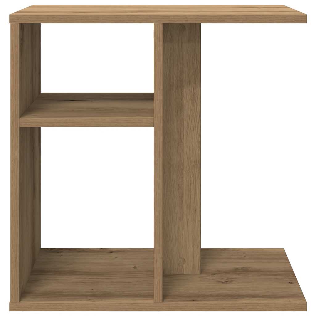 Artisan Oak Side Table 50x30x50 cm – Engineered Wood Elegance