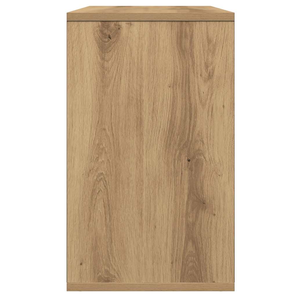 Artisan Oak Side Table 50x30x50 cm – Engineered Wood Elegance