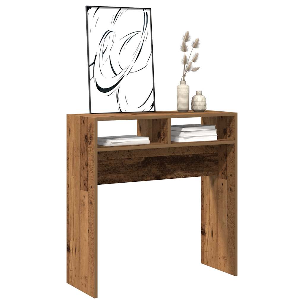 Rustic Console Table - Old Wood, 78x30x80 cm, Engineered Wood