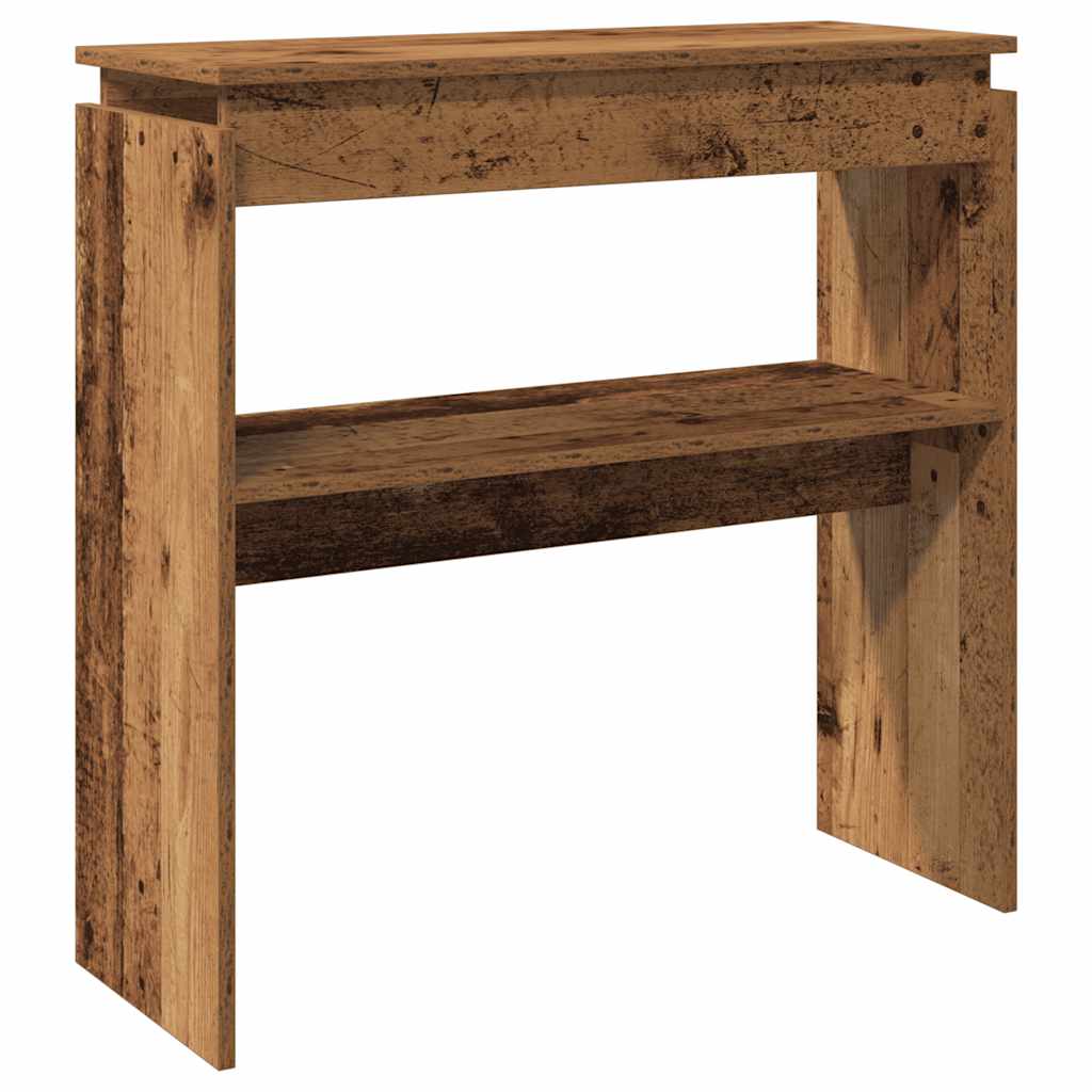 Rustic Console Table - Old Wood 80x30x80 cm Engineered Wood