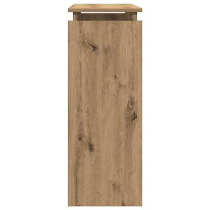 Artisan Oak Console Table 80x30x80 cm - Engineered Wood
