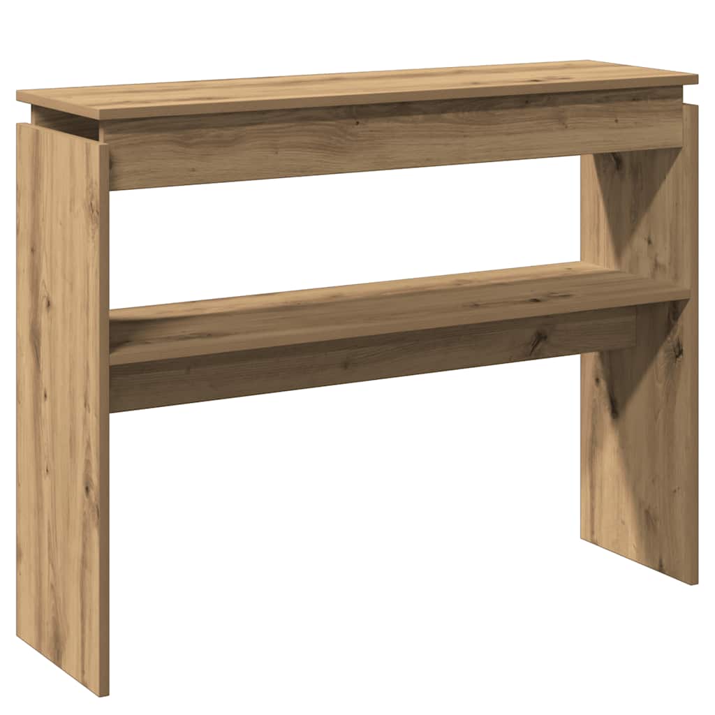 Artisan Oak Console Table 102x30x80 cm in Engineered Wood