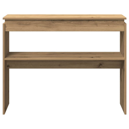 Artisan Oak Console Table 102x30x80 cm in Engineered Wood