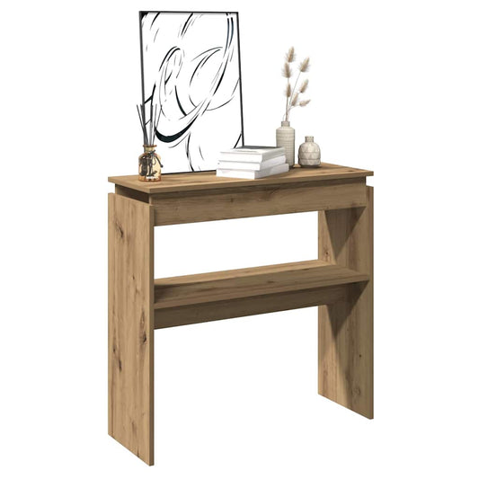 Artisan Oak Console Table 102x30x80 cm in Engineered Wood