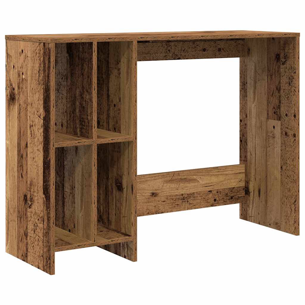 Rustic Engineered Wood Desk - 102.5x35x75 cm Vintage Style