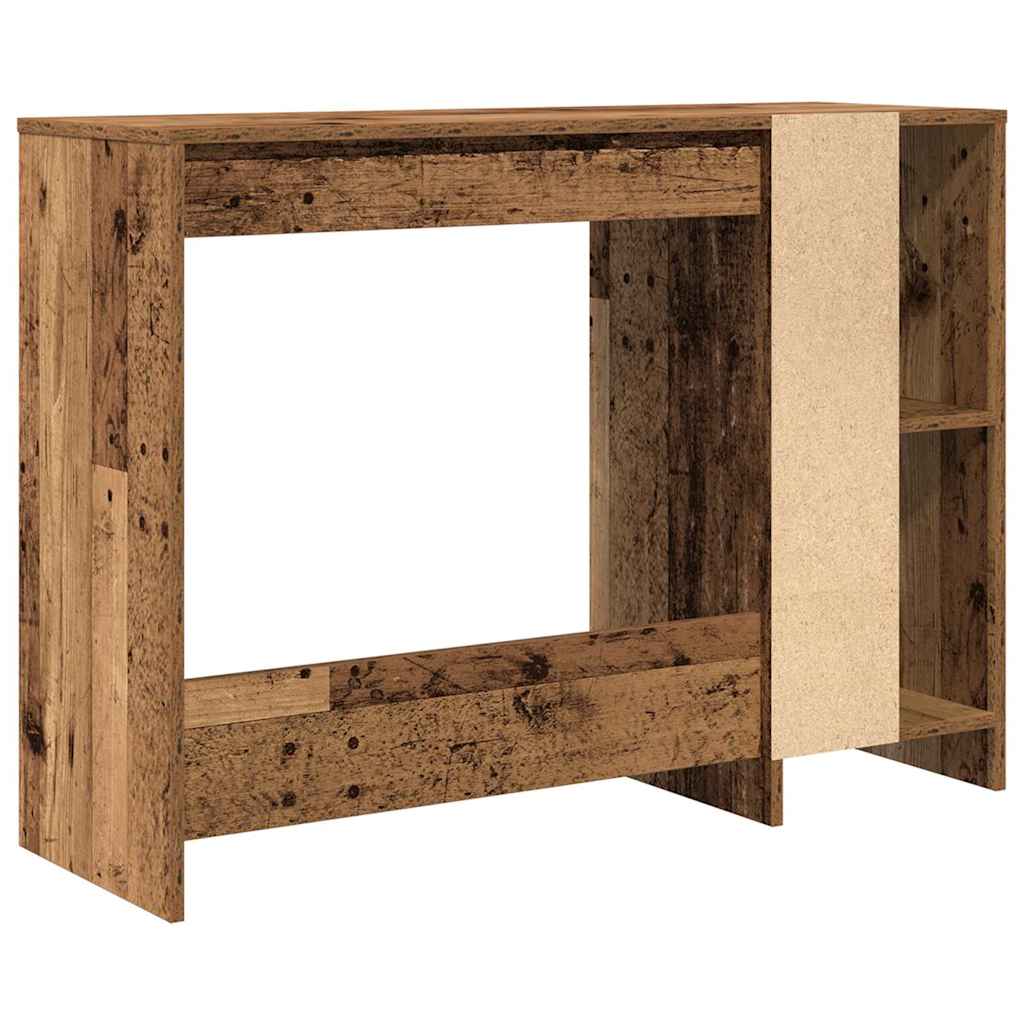 Rustic Engineered Wood Desk - 102.5x35x75 cm Vintage Style