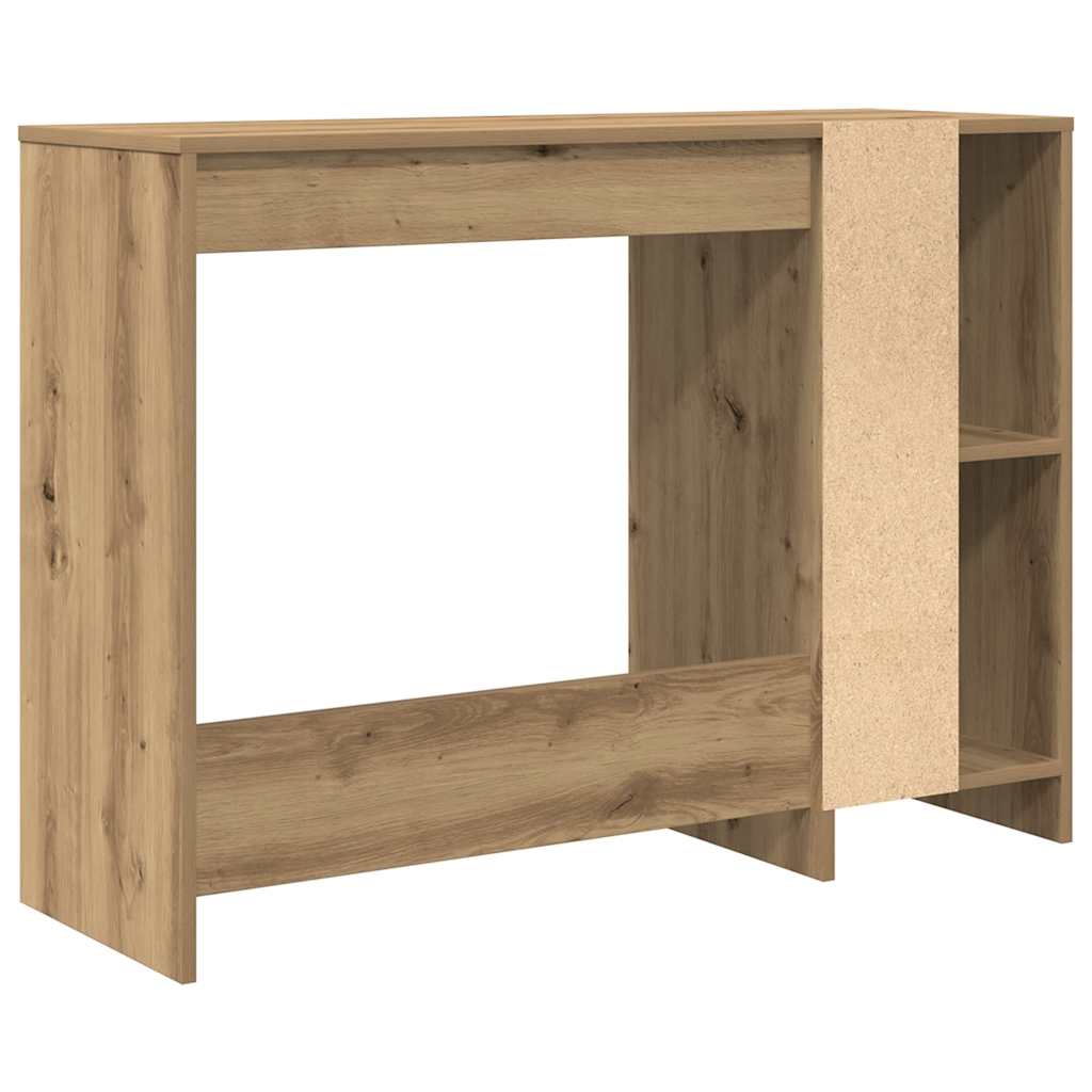 Elegant Oak Desk - 102.5x35x75 cm Engineered Wood Furniture