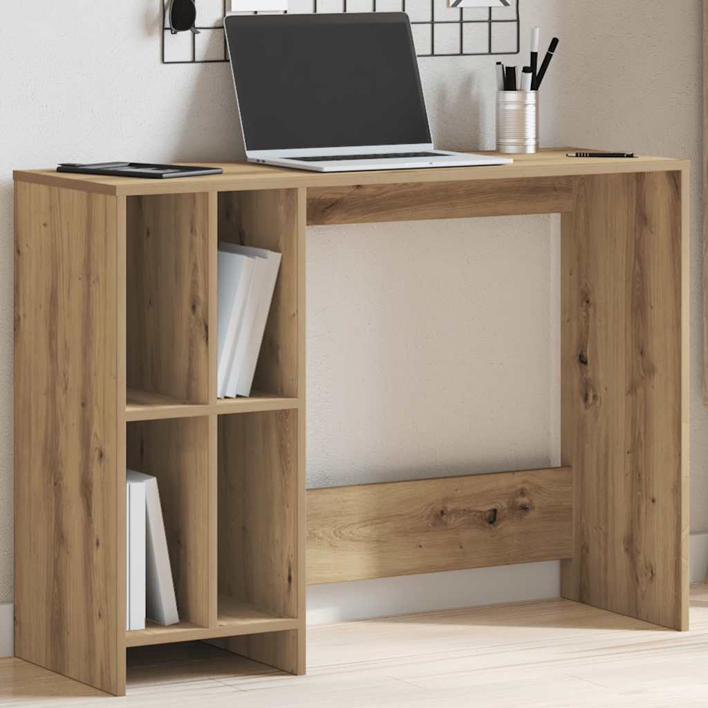 Elegant Oak Desk - 102.5x35x75 cm Engineered Wood Furniture