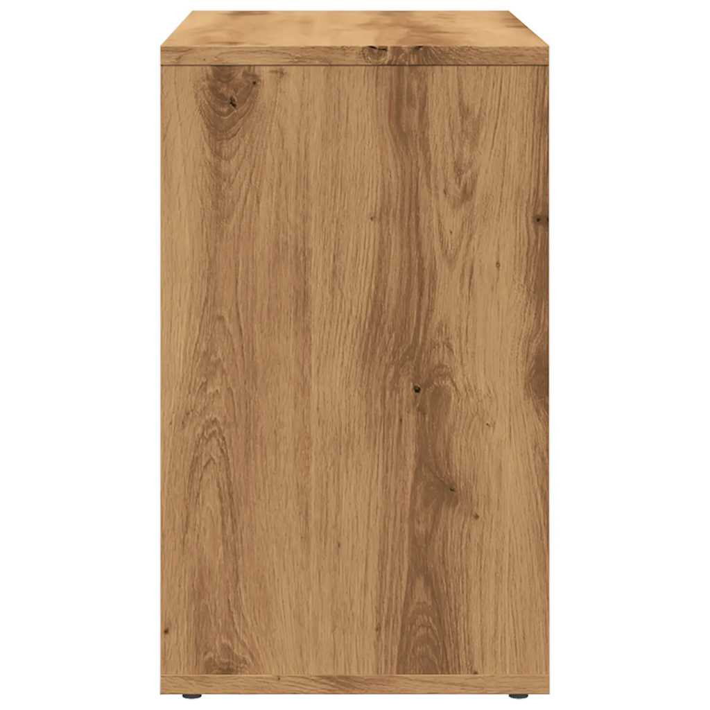 Artisan Oak Engineered Wood Nesting Tables Set of 3