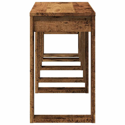 3-Piece Rustic Nesting Tables - Reclaimed Engineered Wood