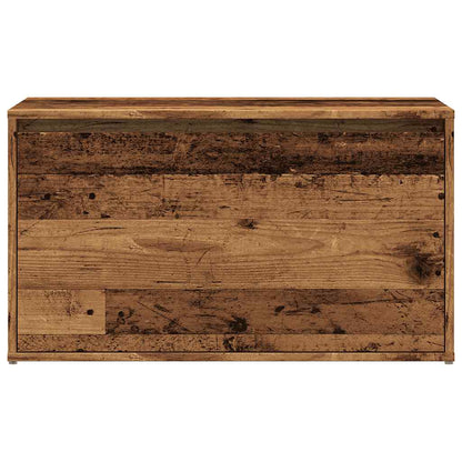 Rustic Hall Bench 80x40x45 cm Old Wood & Engineered Wood Design