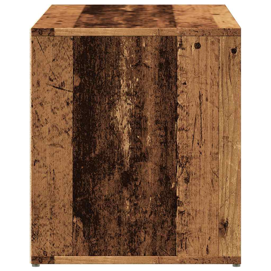 Rustic Hall Bench 80x40x45 cm Old Wood & Engineered Wood Design