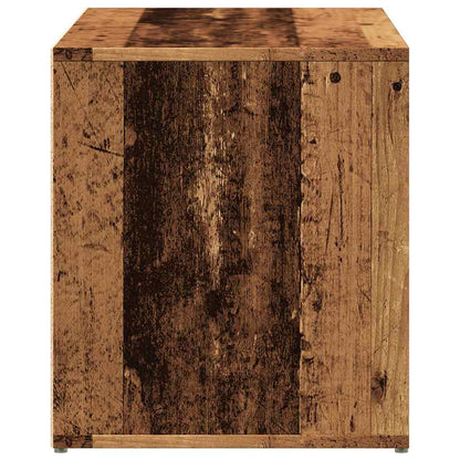 Rustic Hall Bench 80x40x45 cm Old Wood & Engineered Wood Design