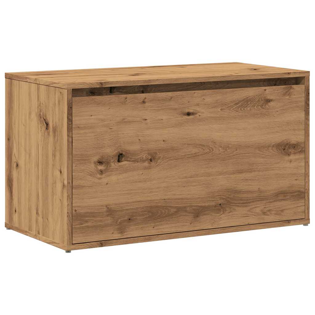 Artisan Oak Hall Bench - 80x40x45 cm Engineered Wood Design