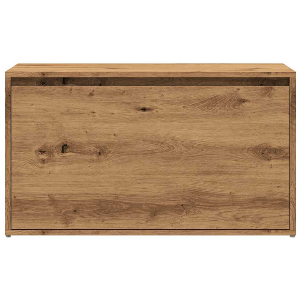 Artisan Oak Hall Bench - 80x40x45 cm Engineered Wood Design