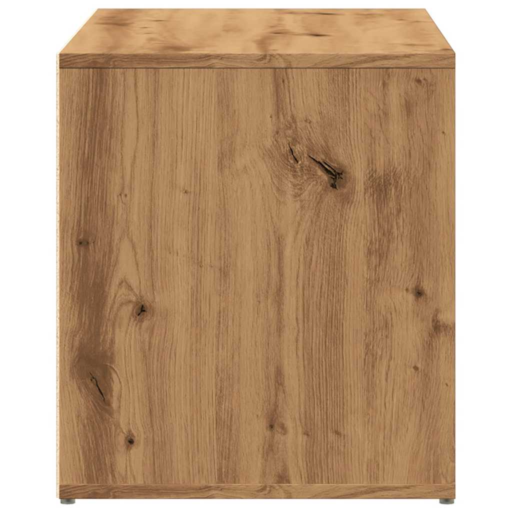 Artisan Oak Hall Bench - 80x40x45 cm Engineered Wood Design