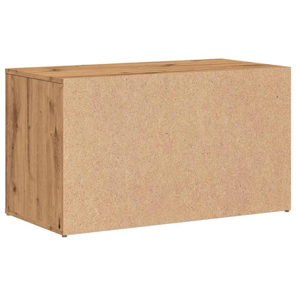 Artisan Oak Hall Bench - 80x40x45 cm Engineered Wood Design