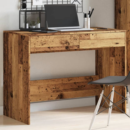 Rustic Engineered Wood Desk 101x50x76.5 cm - Classic Design