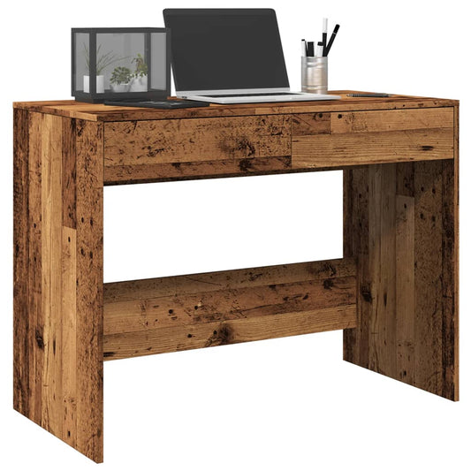Rustic Engineered Wood Desk 101x50x76.5 cm - Classic Design